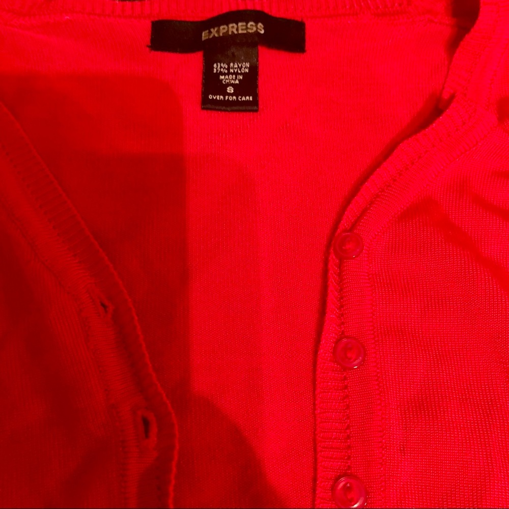 Express. Red Cardigan - Picture 2 of 2